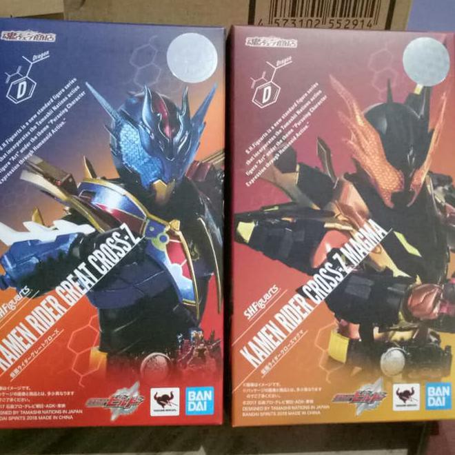 Shf Kamen Rider Cross-Z Magma Dragon Great Cross Z Build Genius Rkf Produk Termurah