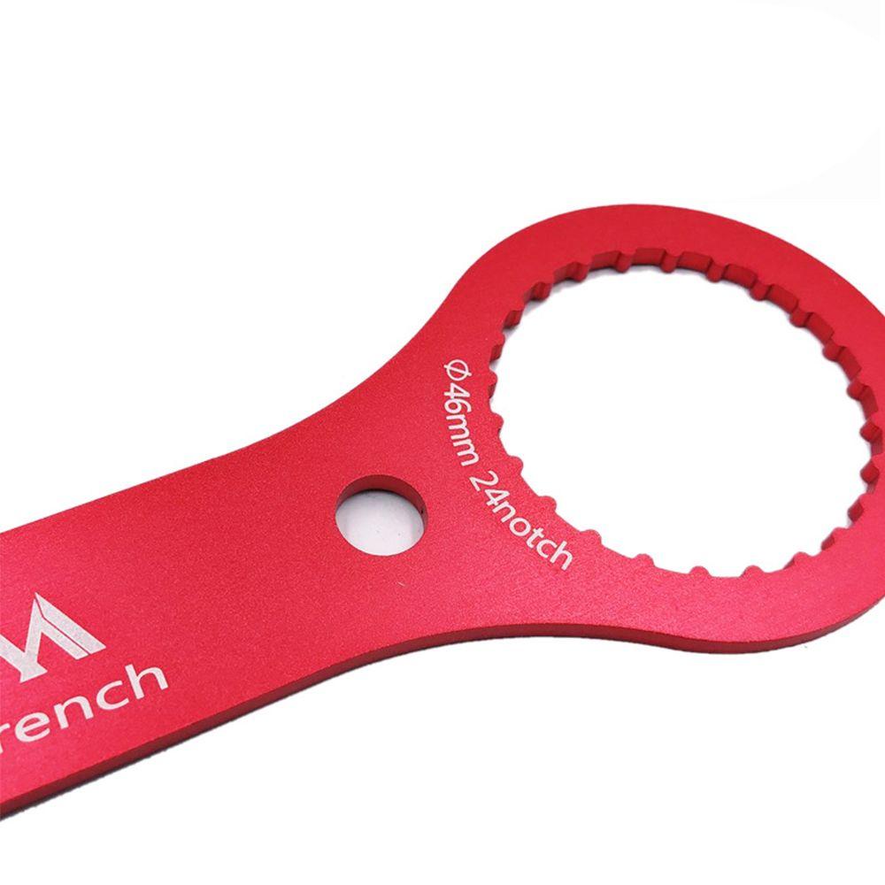 R-FLOWER Kunci Bracket Bawah Kualitas Tinggi Hitam Merah Aksesoris Sepeda Alat Pelepas Engkol Paduan Aluminium