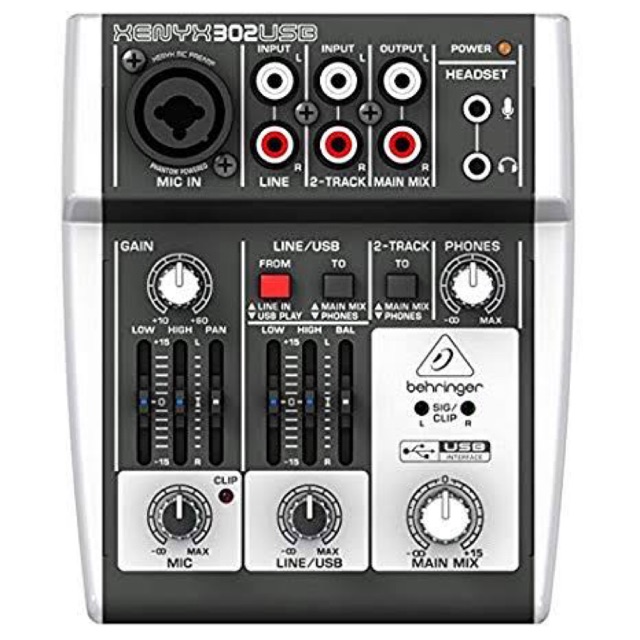 Mixer behringer xenyx 302 usb . Mixer behringer 302 . Mixer audio