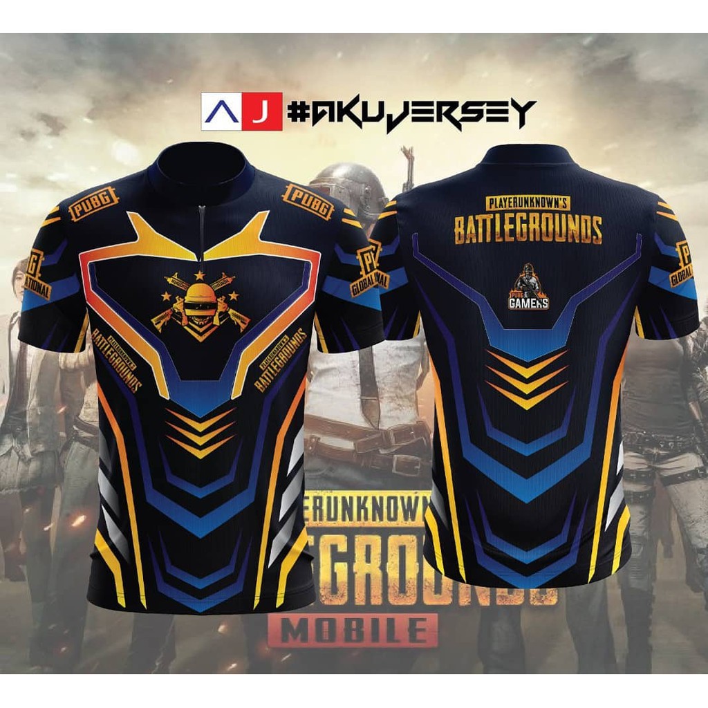  baju  jersey gaming custom ff ml evos rrq  freefire pubg 