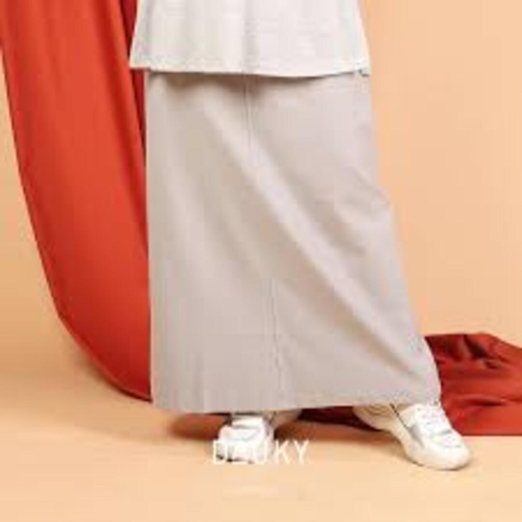 DAUKY ROK WANITA  ALINE-SILVER GREY 808