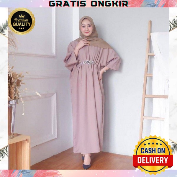 Gamis Terbaru Ori Remaja Jumbo Hitam Baju Murah Perempuan Bsju Hitam Polos Premium Daster Raya Buju 