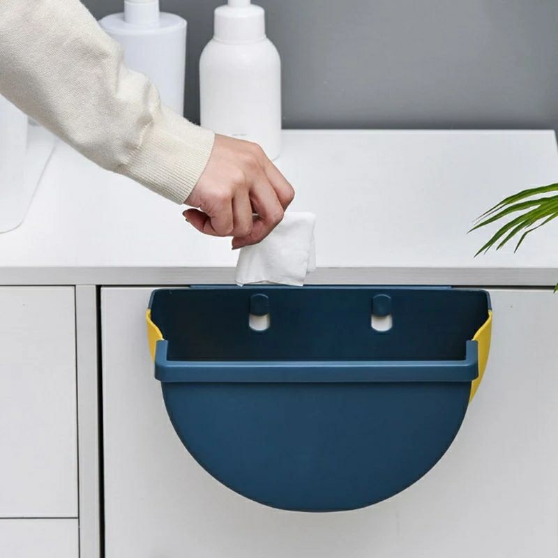 Tempat Sampah Mobil Dapur toilet Gantung lipat /Oval Foldable Kitchen bin