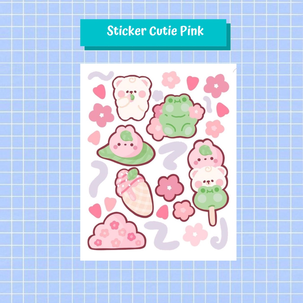 

Stiker Korea Lucu Pink/Stiker Deco Beruang Pink/ Sticker Deco Cute / Sticker/ Scrapbook/ Stiker HP/ Stiker Laptop/ Stiker Buku