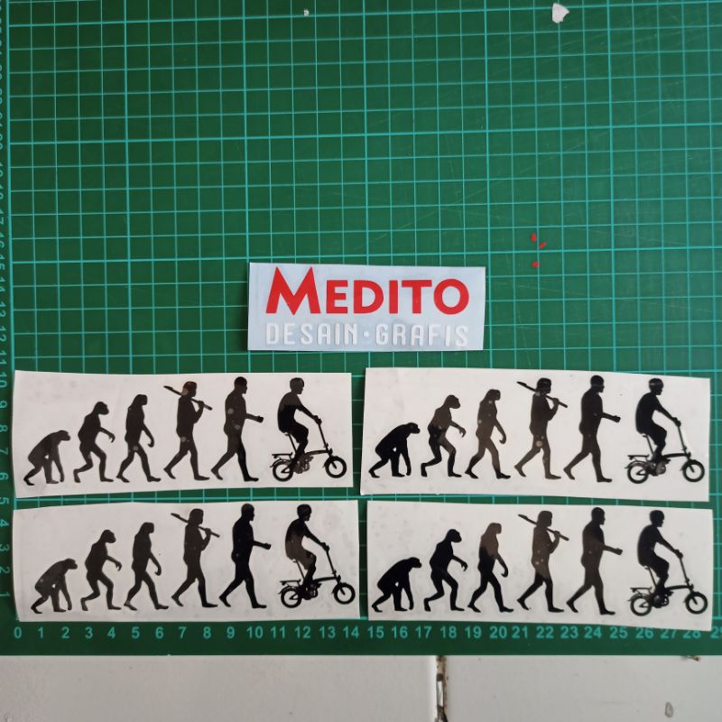 Sticker Cutting Evolution Bike
