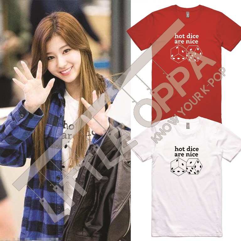 BAJU KAOS TWICE SANA HOT DICE ARE NICE T-SHIRT