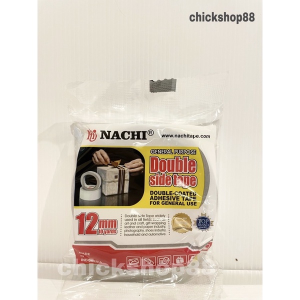 

Double Side Tape / Isolasi 2 Sisi Nachi 12mm x 10yard