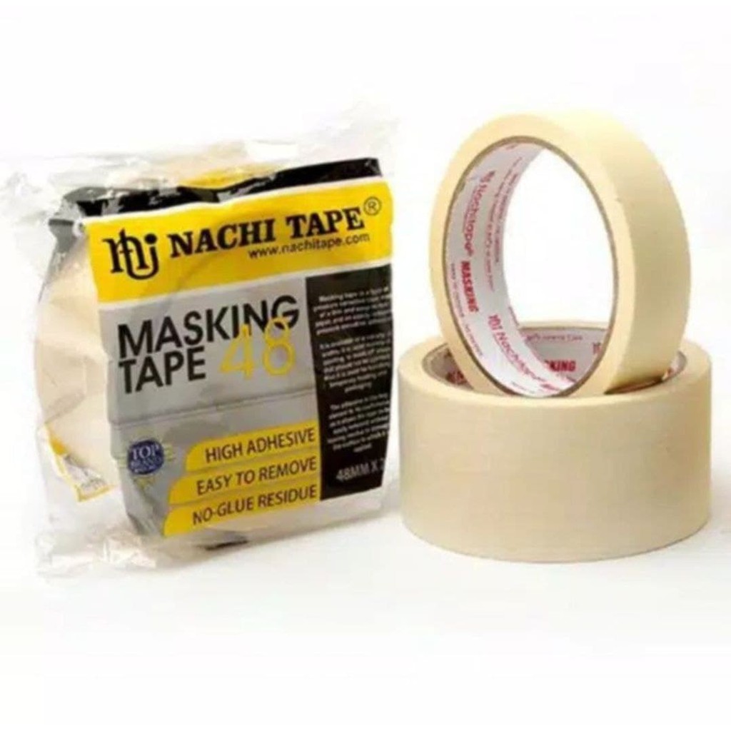 

[ROL] ISOLASI KERTAS / MASKING TAPE NACHI 48 MM 2 INCH