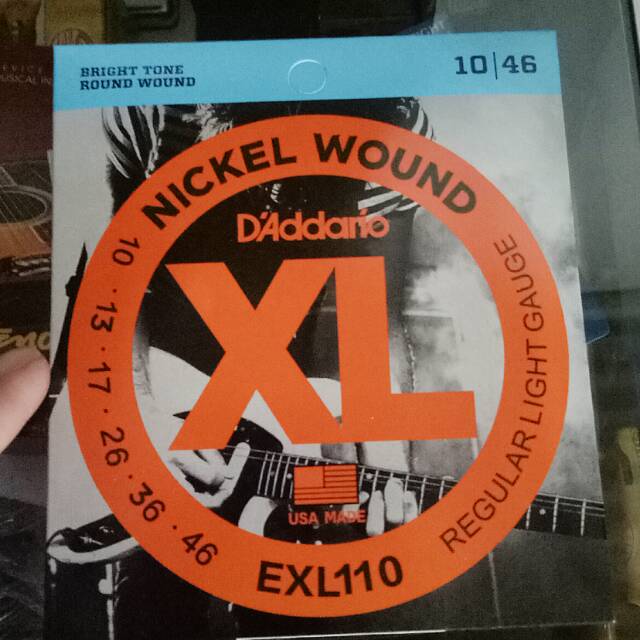 d'addario 0,10 senar gitar elektrik