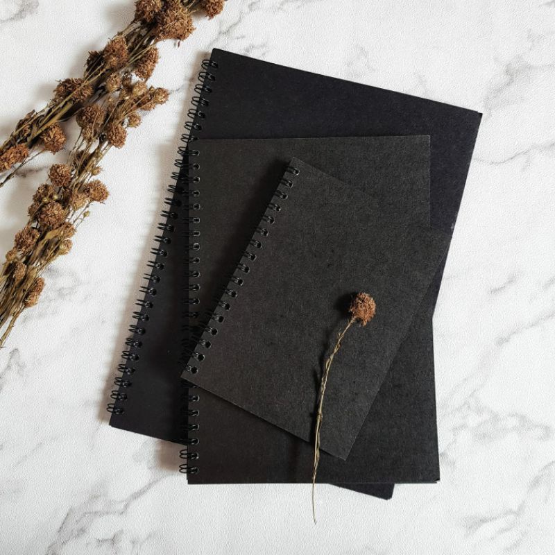 

BUKU SKETSA/SKETCHBOOK/BLACK PAPER / SUPER BLACK A5/BLACK PAPER B5