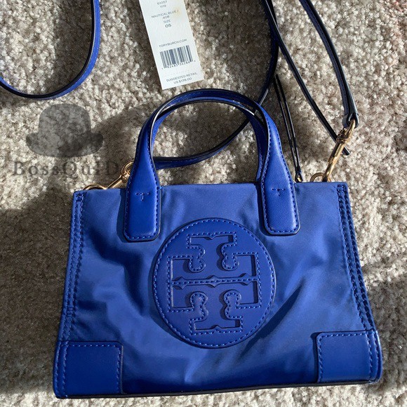 Tory Burch Micro Ella Tote Blue