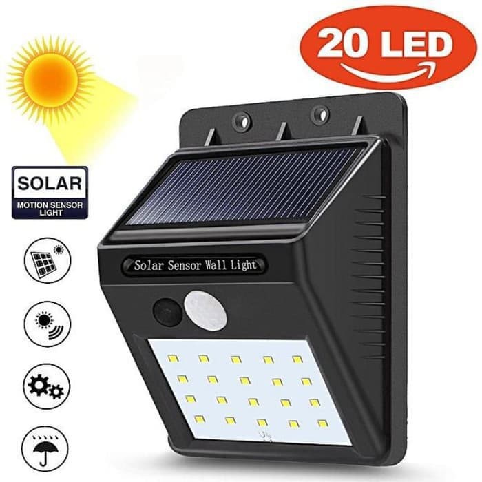 Lampu Taman 30 led Solar Sensor Gerak Tenaga surya / Surya powered LED