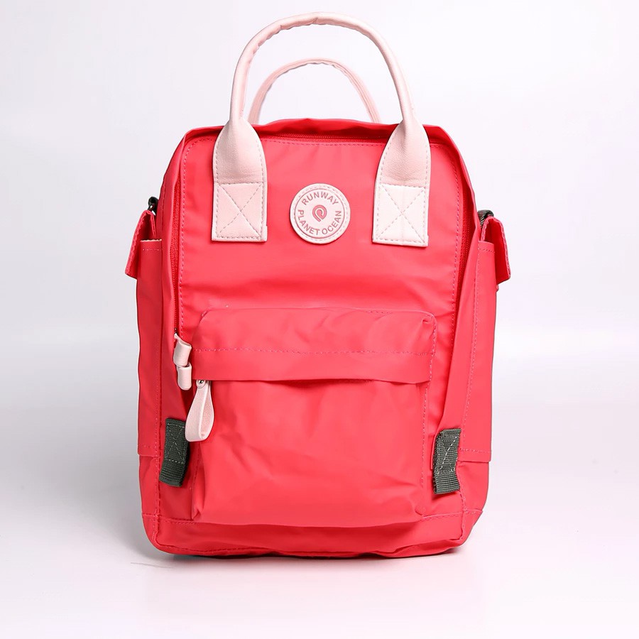 Tas Planet Ocean TGR 602424 Ransel Backpack Stylish Durable PVC Leather - RED
