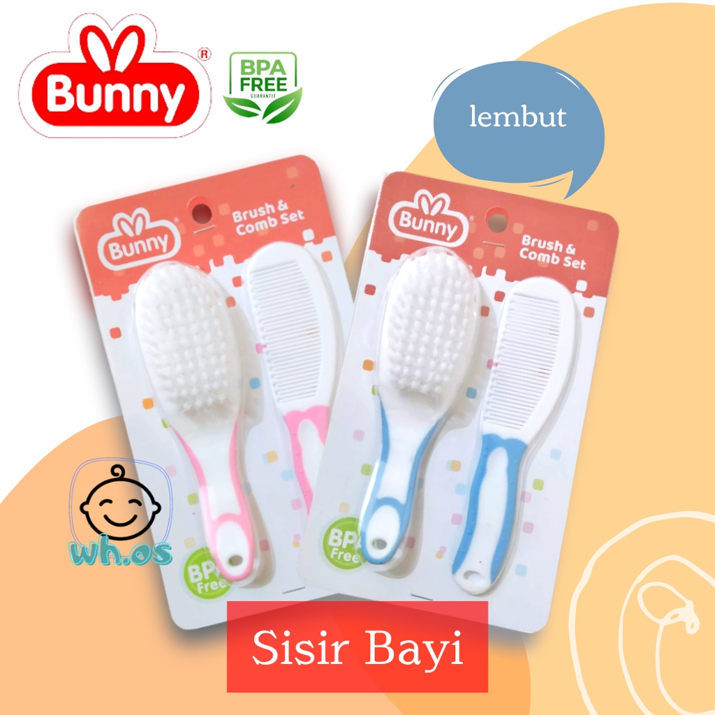 Sisir Bayi Lusty Bunny Sikat Bayi Comb. Brush Set