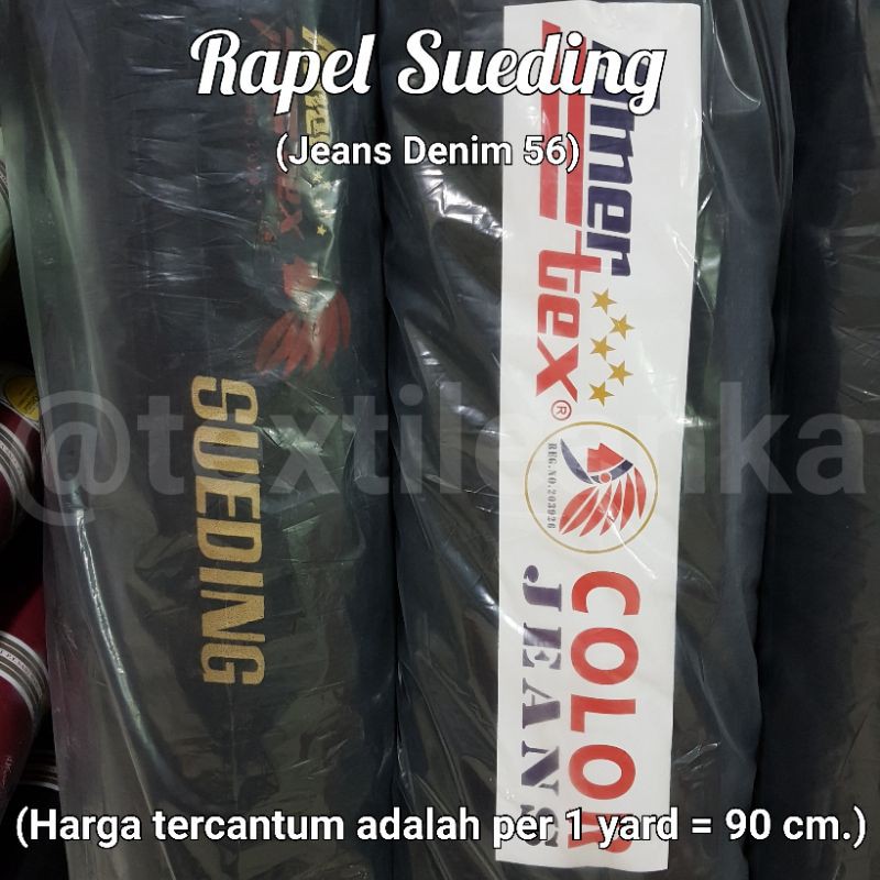 Kain Rapel Sueding Raphel Sueding Rafel Sueding Rafael Sueding (Jeans Denim 56) MURAH GROSIR