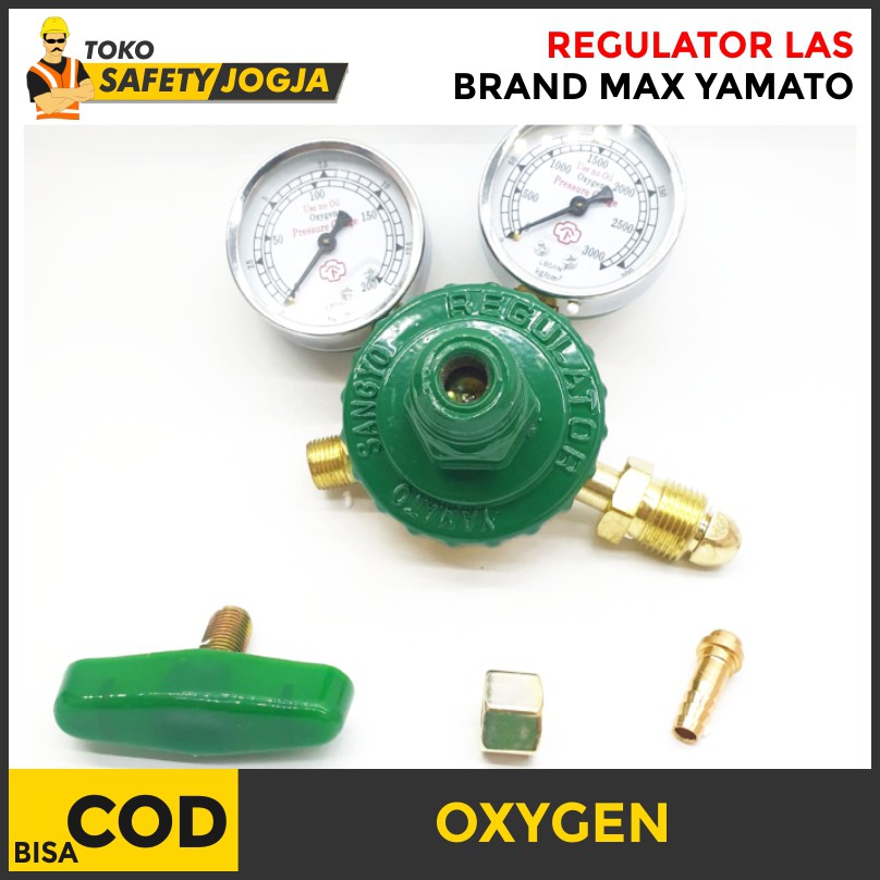 Regulator Las Oksigen Max Yamato Tabung Gas Oxygen Welding ORIGINAL