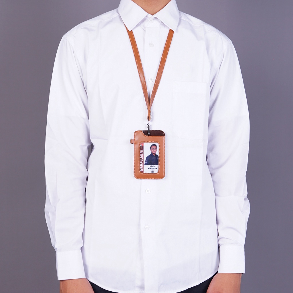 

ID Card Case & Holder Terbuat Dari Kulit Sapi Asli Super Premium Bonus Tali Gantung Kode (ENT01)