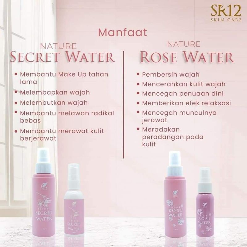 NATURE ROSE WATER SR12 / ROSE WATER SR12 / AIR MAWAR / FACE MIST