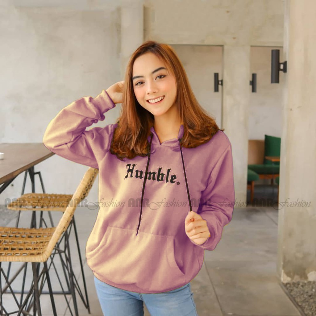 Humble Hoodie Wanita - Jaket Hoodie Jumper Humble Polos - Bahan Fleece