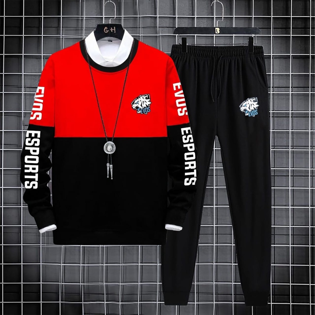 COD/ARPIOSSHOP - STELAN ESPORT EVOS - SETELAN PRIA WANITA SATU SET ( SWEATER + JOGGER )