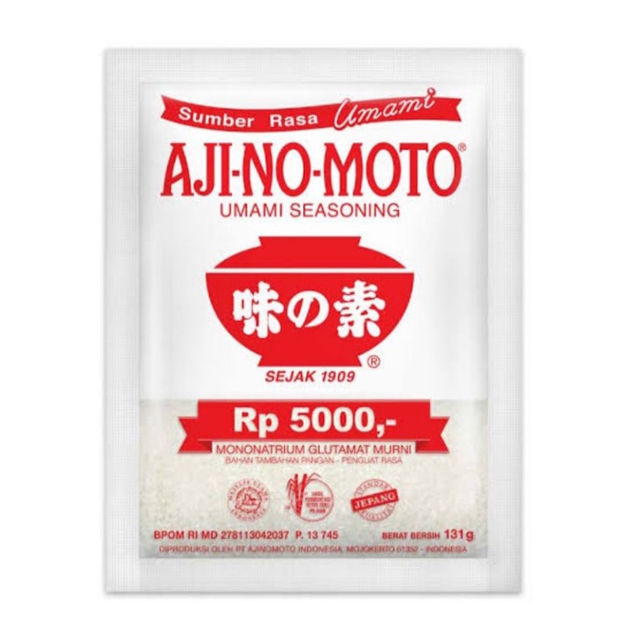 

Micin Penyedap rasa Ajinomoto 5000 dan MASAKO 9g