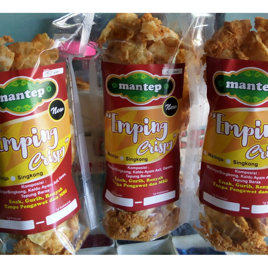 

Emping Crispy dan Ubi Garut Crispy Produk Mantep