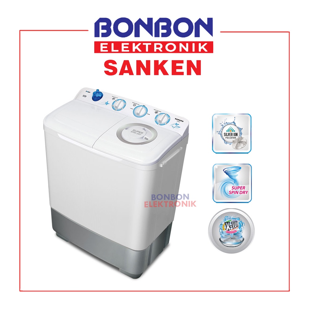 Sanken Mesin Cuci 2 Tabung 7KG TW-880 / TW880