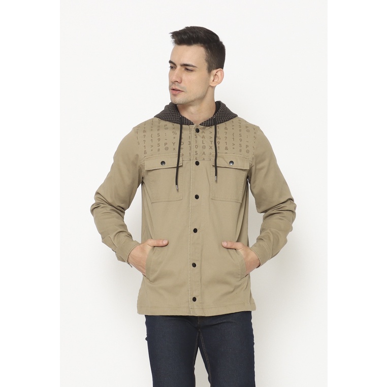 Spyderbilt Jaket Pria Khaki Denver Semi (MJCK056-KHK) Planetsurf