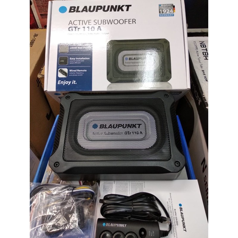 subwoofer aktif super slim with wired remote blaupunkt gtr110a