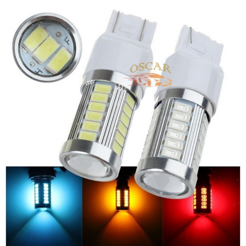 Lampu LED Sein Reting Sen T20 7440 LED Mata 33 SMD Super Bright Putih Mobil