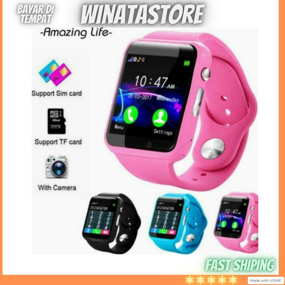 [KODE PRODUK YAN7M5399] COD ✅- Jam HP AIMO Smartwatch Smart watch A1 U10 Kids Watch Anti lost Kado J