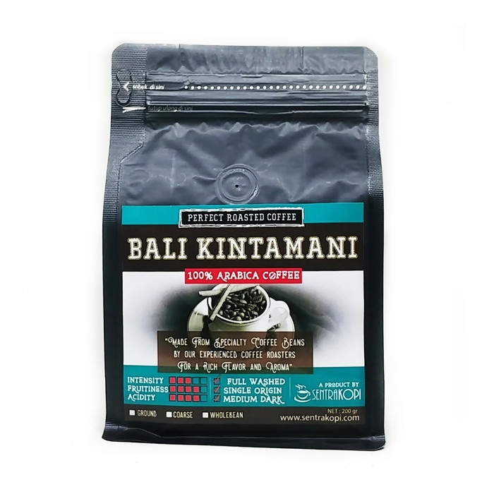 

H2J021 Kopi Arabika Bali Kintamani 200 Gram - Bubuk / Biji - Arabica Coffee - Bubuk Halus