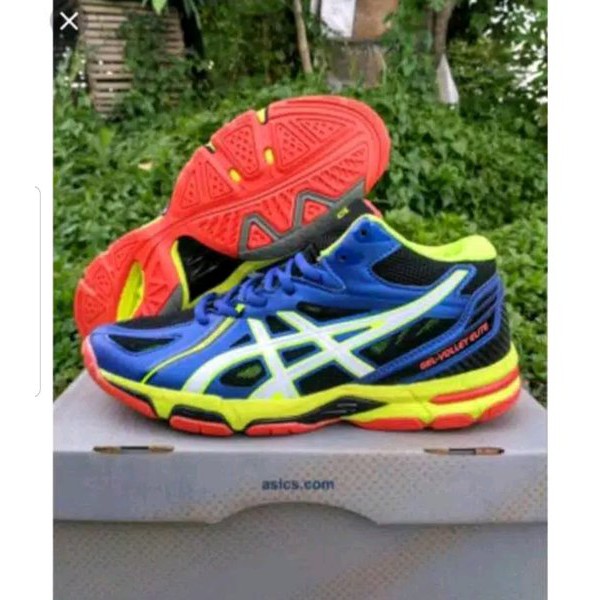 #new sepatu volly asics gel task  100% Oke