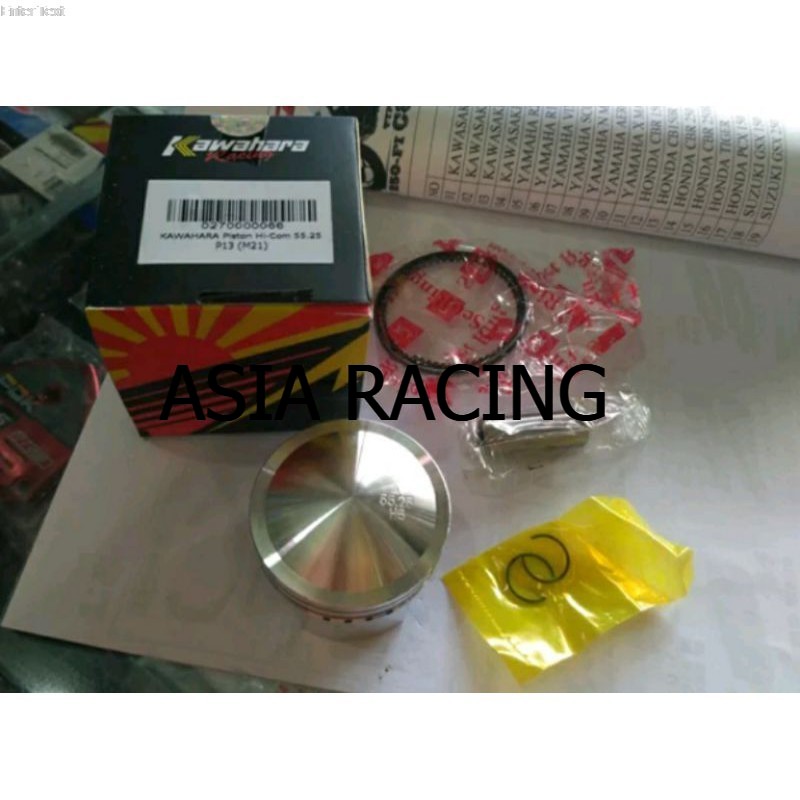 piston kawahara 55.25 pin pen 13mm plus ring seher