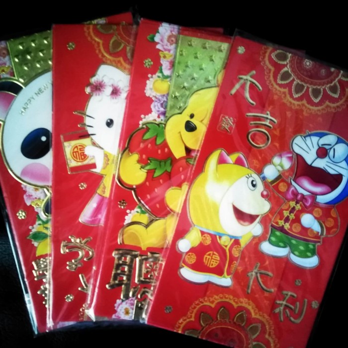 

Angpao Besar Tulisan Emas Timbul Motif Kartun (Isi 6)