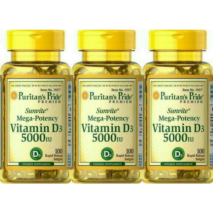 PURITAN'S PRIDE VITAMIN D3 5000iu isi 100