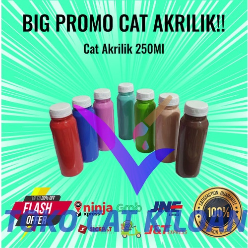 

Cat Akrilik 250ml Kualitas Super HARGA PABRIK
