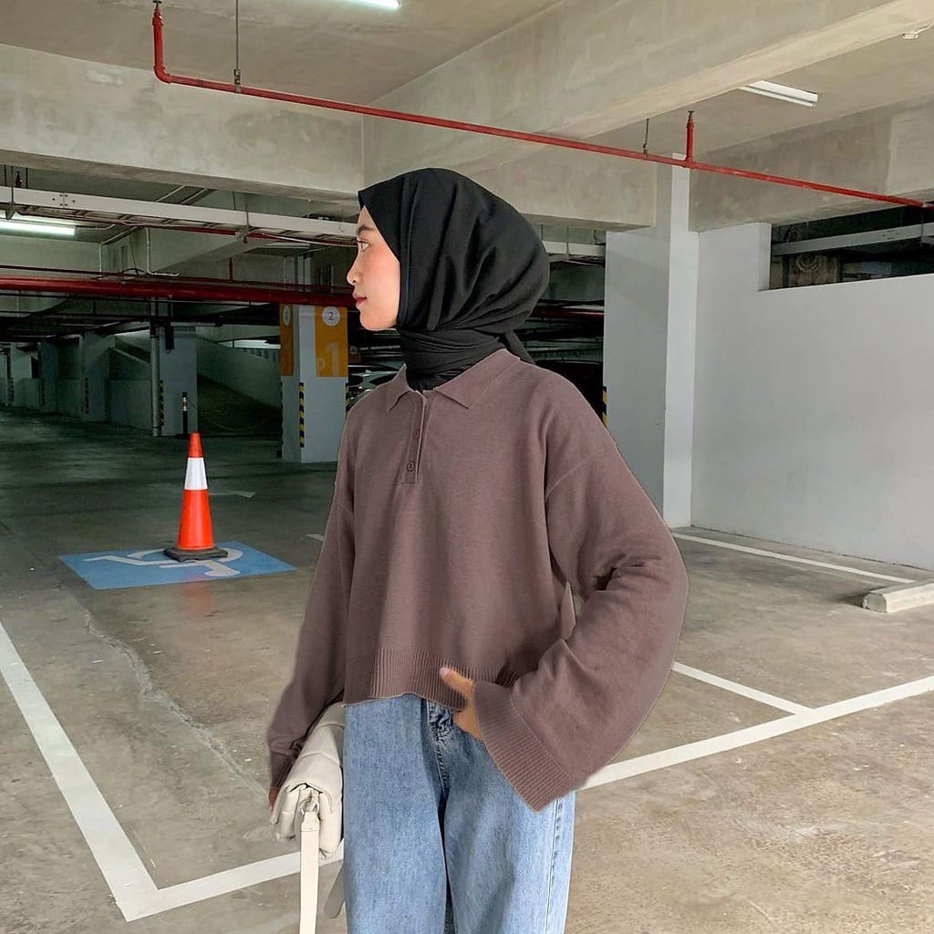 Tq88indonesia Baju Rajut Wanita Terbaru / Rajut Maira Knit Sweater oversize / Sweater Rajut Cewek / Atasan Wanita / Ootd Terbaru / Outfit citayam