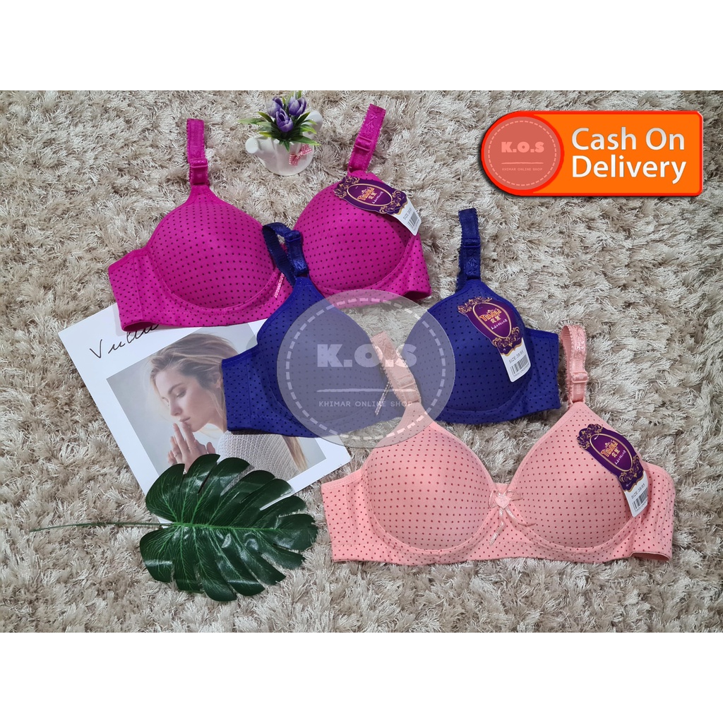 BRA BH BUSA CORAK BINTIK SIZE 34-44 KAIT 3