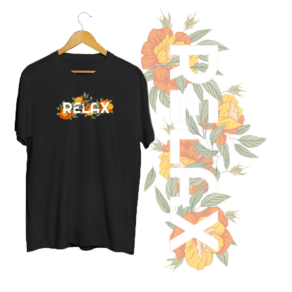 KAOS OVERSIZE RELAX FLOWER T-SHIRT