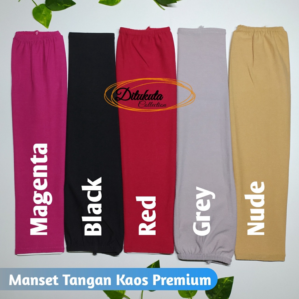 Manset Tangan Basic / Manset Polos Kaos Pe