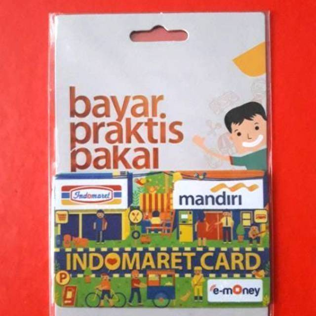 INDOMARET CARD eMONEY design edisi Lama ORI /Like eTOLL Tapcash Flazz or Brizzi