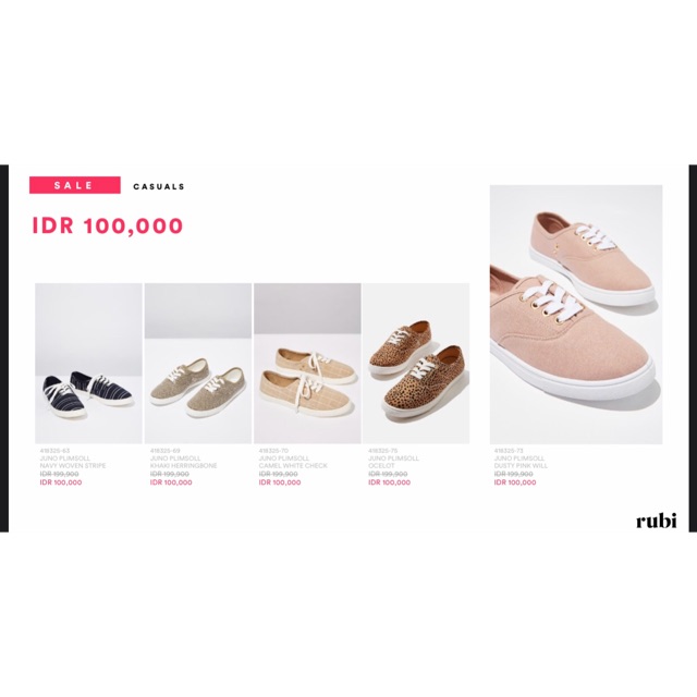 RUBI SALE 50% OFF - CASUAL SHOES 120.000