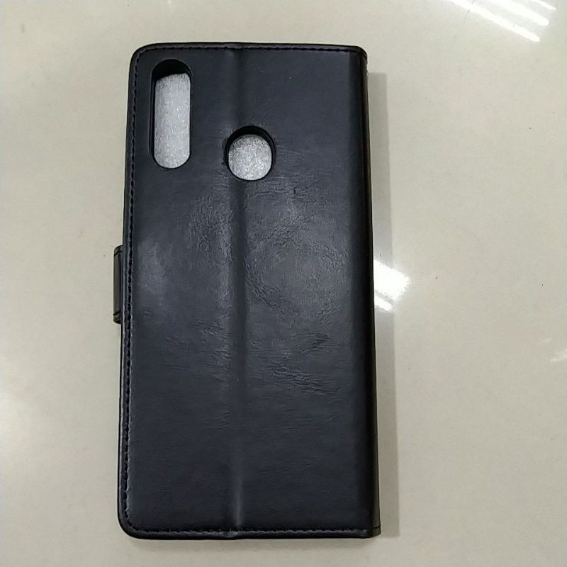 LEATHER CASE SAMSUNG A20S FLIPCASE KULIT