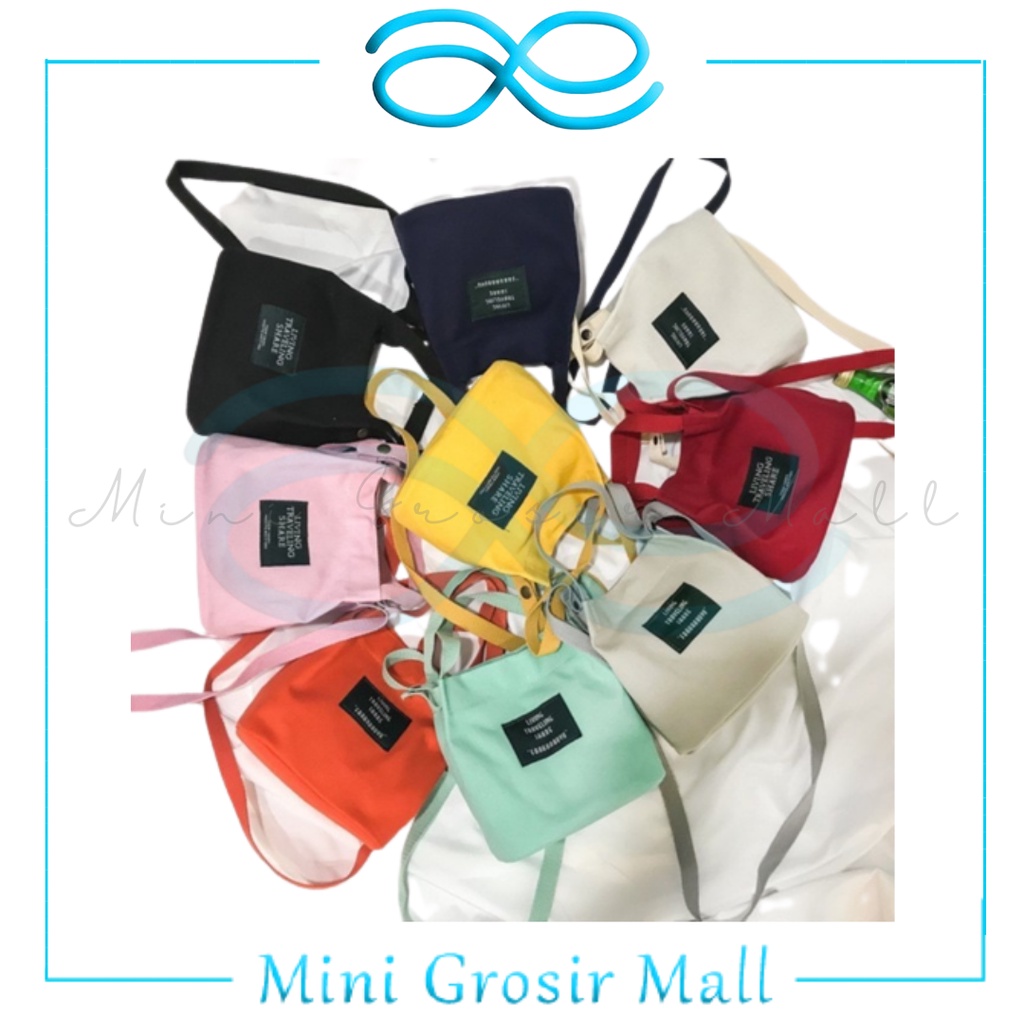 MGM TS 23 Tote Bag Wanita Tas Tote Mini Kanvas Tas Wanita Korea Kekinian