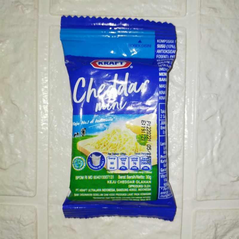 

KRAFT KEJU CHEDDAR MINI 30g Warung Online