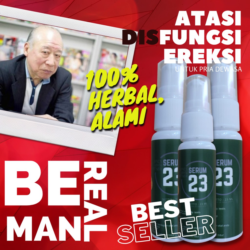 SERUM 23 - Herbal Pria Oles 100% TOKCER - Memperbesar Mr.P