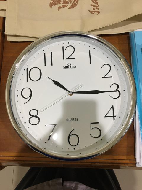 Jam Dinding Mirado 8201 Putih Crom Ecer Dan Grosir Awet Original