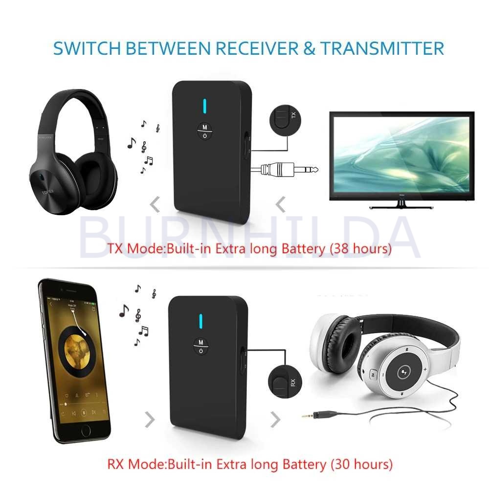 2in1 Audio Bluetooth 5.0 Receiver Transmitter 3.5mm mobil motor burnhilda