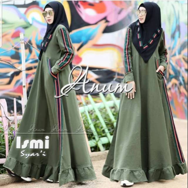 BEST SELLER Ismi Syar'i/Pakaian Wanita/Dress Muslimah/Dress terlaris/Gamis Wanita/Pakian Muslim